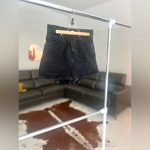 Zara Black High Waist Women Shorts Sz 24